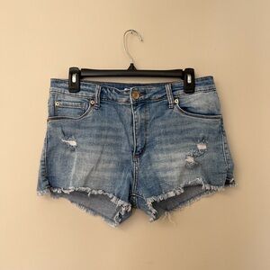 STS Blue High Rise Aubrey Jean Blue Denim Shorts Size 6 (28)